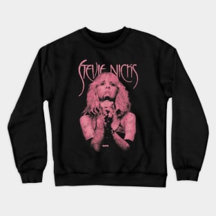 Stevie Nicks Vintage Distressed Pink Design Crewneck Sweatshirt